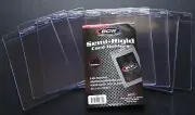 (10) BCW Large Semi Rigid Card Holder #1 For PSA BGS Grading Submissions