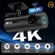 4K Car Dash Cam DVR Recorder Auto Recorder APP Control Black Box WIth WIFI Voice