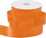 Gliberli Orange Satin Ribbon 1-1/2 inch X 100 Yards Fabric Large Ribbons for Gift Wrapping Bows Bouquet Sewing Craft Home Decor Hair Floral