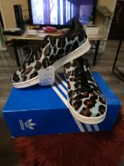 Authentic! Baby Blue Leopard Adidas Stan Smith sneakers!!!