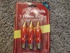 Flame Tip 3 Bulbs C-7 120 Volt Christmas Vintage Kmart