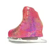 Metalic Figure Skating Boot Covers by Kami-So - Pink Anaconda