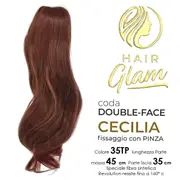 [Hair glam] Glam Cecilia double-face hair ponytail with 35TP fiber clip revolution