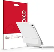3-in-1 Full Set Matte White Skin & Transparent Matte Skin for iPad Air 13-inch M3 2025 Magic Keyboard Top/Bottom/Palm Rest & Around/Hinge Set