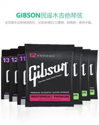 在飛比找Yahoo!奇摩拍賣優惠-GIBSON吉普森電吉他弦套弦民謠電箱木吉他琴弦套裝國產