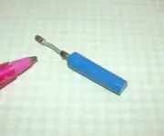 Miniature Sir Thomas Thumb Cast Metal Propane Torch, 1 3/8" Long: DOLLHOUSE 1:12