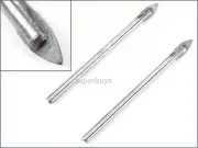 2pcs 4mm Glass Tile Tungsten Carbide Spear Head Rotary Router Drill Bit Tool