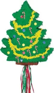 Ya Otta Pinata Christmas Tree Pull String Pinata 18.75 x 3 x 22 in, 1 CT