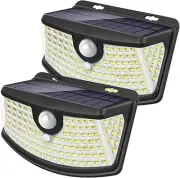 New Solar Motion Sensor Lights 120 Leds with Lights Reflector,270° Wide Angle, I