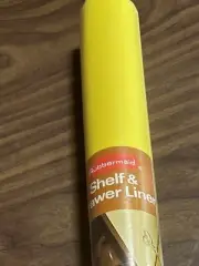 Vintage Rubbermaid Retro Shelf Drawer Liner 22” Wide 5 Feet Roll Yellow NOS