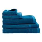MyHouse Riley Bamboo Cotton Towel Collection - Peacock - Bath Sheet