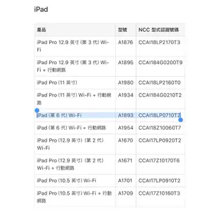 Apple iPad 6 2018 32G/128G 平板電腦 WIFI/LTE + apple pencil （2手）