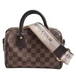 【LOUIS VUITTON 路易威登】N40489 經典SPEEDY BANDOULIRE 20 DAMIER帆布手提/斜背包