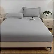 Mattress Protector Double/King Size Bed, Mattress Covers for Bed, 30cm Deep Pocket Fitted Sheet Style Mattress Protector (Without Pillowcase)(Color 1,150x200cm)