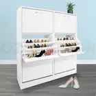 Shoe Cabinet Shoes Storage Rack Organiser Wooden Shelf 54 Pairs 6 Compartment WH