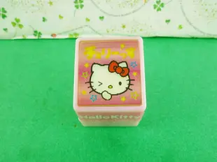 【震撼精品百貨】Hello Kitty 凱蒂貓 3D印章-眨眼圖案-粉色外殼 震撼日式精品百貨