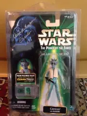 Star Wars POTF GREEDO Signed Certified Maria de Aragon Entertainment Earth EE