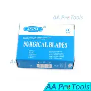 AA Pro: Box of 100 No.11 Surgical Scalpel Blades STERILE Carbon Steel