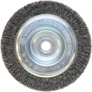 Weiler Vortec 5 In. Crimped, Coarse Bench Grinder Wire Wheel 36063 Weiler Vortec