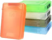 CLISPEED 5pcs Hard Disk Protective Cases Durable Plastic Storage Holders and Grey Portable Hard Drive Protector for Use