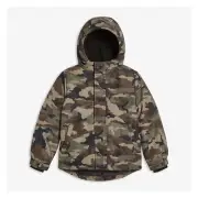Joe Fresh Size: XLARGE XL (14) Functional Winter Jacket Color: Green Camouflage