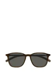 translucent rectangle-frame sunglasses 53 Black