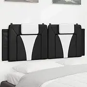 Bed Headboard Cushion, Headboards Beds Frame Head Bedroom Furniture, Headboards Beds Frame Head Bedroom Furniture Black and White 152 cm Faux Leather