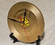 45 RPM GOLD RECORD CLOCK