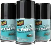 Meguiar's G16402PK3 New Car Scent Air Re-Fresher Odor Eliminator, Pack of 3