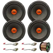 JBL 6.5" 300W Peak Car Speakers (QTY 4) w/Adapters + Harness (Toyota Vehicles) (for: Toyota)