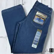Wrangler Rustler Jeans Boys 16 Husky Blue Relaxed Fit Hard Play Work Pants NWT
