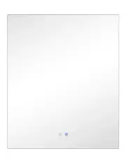 [Cooper & Co] Aurora Rectangle Backlit Mirror 90cm in Silver