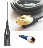 Multiband Mobile Radio Antenna UHF VHF TETRA 700 800 900 Hole Mount Mini-UHF