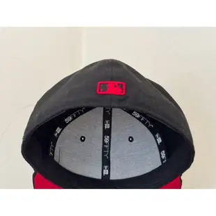 NEW ERA 59FIFTY 5950 MLB 道奇 LA 黑色紅LOGO 基本款 大尺碼 全封帽 棒球帽 7 3/8