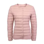 Nevenka Womens Down Jacket Packable Lightweight Two Wear Waterproof Coat-Pink