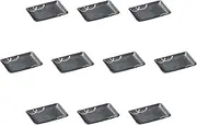 Set of 10, Tide Flow 6.0 Grilled Dishes [6.7 x 4.5 x 0.9 inches (17 x 11.6 x 2.3 cm) | Setomonohonpo