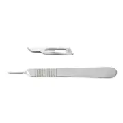 10×Disposable Scalpel #11 Blades +1×SCALPEL #3 HANDLE Suitable for Dermaplanin