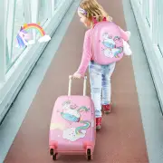 CostwayHardside Rolling Suitcase with Spinner Wheels &amp; Retractable Handle-Pink