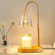 Candle Warmer Lamp with Timer - Adjustable Height & 4 Brightness Levels, Electric Wax Melter for Large Jar Candles, Home Decor, Yoga, and Gifts