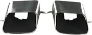 Rear Exhaust Tail Throat Pipe Muffler Tip Cover Compatible For Range Rover Vogue L405 2018-2022 LR105878 / LR105877 Accessories(2pcs)