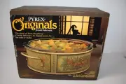 Pyrex Originals Fireside Bakeware 2qt Casserole Dish Metal Server NEW SEALED