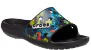 Crocs Classic Tiedye Graphic Slide Multi/Black US Men's 4 Women's 6 EU 36-37