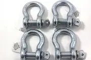 10 Lot 3/4" D Ring Bow Shackle Screw Pin Clevis Rigging Jeep Towing Recovery