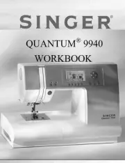 Singer 9940-WKBK Sewing Machine/Embroidery/Serger WORKBOOK Reprint