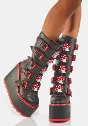 [Y.R.U.] Red Dune Mushroom Boots