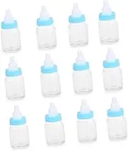 Cabilock 12pcs Blue Mini Bottle present Box for Shower Favors Candy Display Event Decoration Height