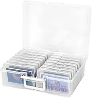 [Generic] Photo Cases: Clear Photo Box, Photo Organizer Box | Portable Clear Photo Boxes with Handle, Photo Display Organizer Box, Single Attribute, Consulte la descripción