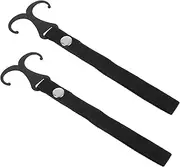 LIGIGWASH 2 Pcs Stroller Hooks Pushchair Accessory Clips for Diaper Bags Purses Grocery Bags Convenient Front Mounted Hooks for Easy Access Bikes Motorcycles