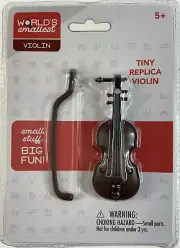 Worlds Smallest Tiny VIOLIN Cry Baby Doll House Miniature 3"