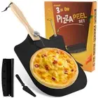 3Pcs Pizza Peel with Handle Pizza Peel and Cutter Set Easy to Use Pizza Paddle⥄